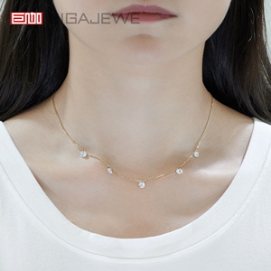 Collana con Pendente in Moissanite GIGAJEWE 1.5CT in Oro Massiccio 14K |   Collana con Doppio Taglio a Rosa |   Gioielli Delicati - Product Image 5