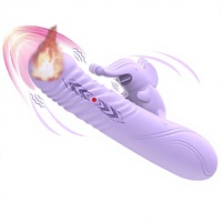 Masajeador con Calor USB, Impermeable IPX7, Multifunción, Estimulador de Clítoris y Punto G, Juguete Sexual para Mujeres Adultas