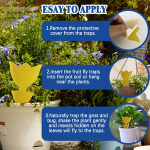 Nouvelle plaque collante jaune irrégulière imperméable à insérer dans le sol pour le contrôle quotidien des insectes volants dans le jardin - Product Image 4