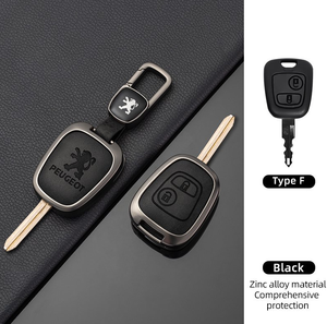 Domi OEM ODM accessoires de voiture étui à clés de voiture en cuir en alliage de zinc pour Peugeot 308 Dena <span class=keywords><strong>206</strong></span> Celysee Citroen C2 housse de clé de voiture - Product Image 5