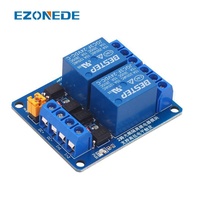DC 3.3V 5V 12V 24V Module de relais à 2 canaux déclencheur de niveau haut et bas double optocoupleur carte de Module de relais d'isolement