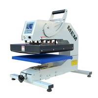 Presse à chaud haute pression MEM 36*38 à tête inclinable manuelle pour transfert thermique sur T-shirts, impression de numéros et lettrage sur rouleau