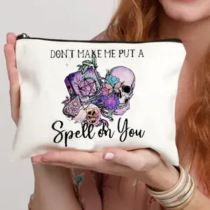 Bolsas de <span class=keywords><strong>Maquillaje</strong></span> de Halloween con Cremallera, Diseño de Dibujos Animados, para Cosméticos, Labiales, Viajes, Kits de Aseo para Mujeres, Escuela - Product Image 2