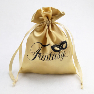 Custom Small Satin Silk Jewelry <b>Pouch</b> with logo for Jewelry Package <b>Drawstring</b> Satin Jewelry Bag for Ring Necklace Gift Bag - Product Image 4