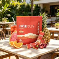 Poudre d'électrolytes pour boisson d'hydratation sportive avec magnésium, saveur pastèque et orange, granules instantanément solubles