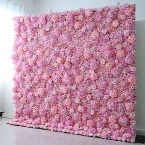 Impresionante Decoración de Escenarios, Panel de Flores Artificiales Enrollable, Decoración para Ceremonias y Recepciones de Boda - Product Image 6