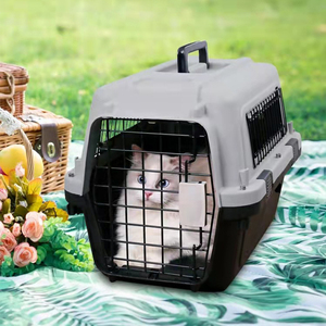 Cage de <span class=keywords><strong>transport</strong></span> pour animaux de compagnie, <span class=keywords><strong>pliable</strong></span>, en plastique, conforme aux normes IATA, pour <span class=keywords><strong>chat</strong></span> et chien, vente en gros - Product Image 5