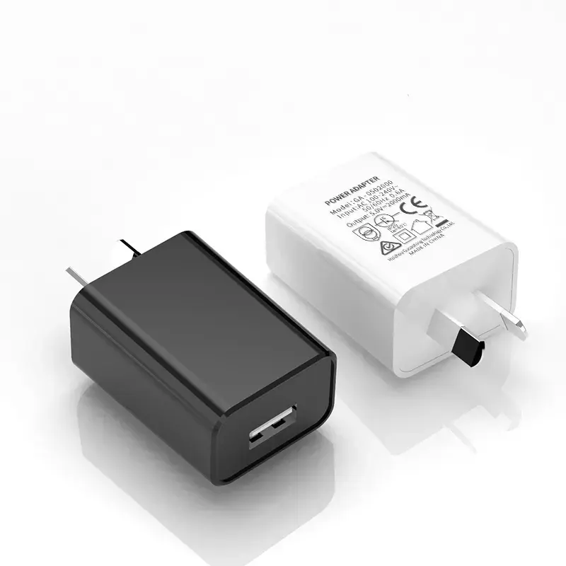 Bộ Sạc Điện Thoại Di Động Chuẩn Úc Chứng Nhận SAA 5V 2A Bộ Sạc Cổng USB Phích Cắm AU 5V 1A