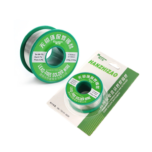 Fil à souder en étain sans plomb, écologique, en emballage blister, diamètre 0,8 mm, compatible avec la <span class=keywords><strong>soudure</strong></span> à basse température, OEM pris en charge - Product Image 1