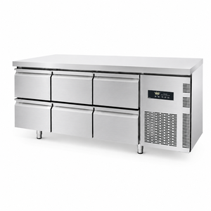 Refrigerador Comercial de Acero Inoxidable Bajo Mostrador con 6 Cajones y Enfriamiento por Ventilador, Equipo Refrigerado de Una Sola Temperatura - Product Image 1