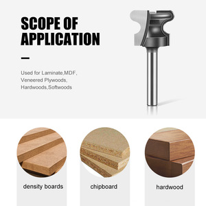 Vástago de 12mm y vástago de 6mm, broca de enrutador de dos manijas de arco, cortador de cajón de puerta de armario, flautas dobles, ranurado, herramientas de carpintería - Product Image 5