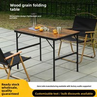 Table pliante en alliage d'aluminium Hantai HT-64741 - Table de camping portable légère pour barbecue en plein air, idéale pour les voyages en voiture