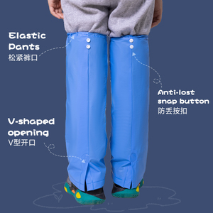 Vendita calda vendita all'ingrosso Anti pantaloni bagnati copri pantaloni impermeabili impermeabile pantaloni da pioggia per bambini in poliestere offerta Poncho - Product Image 2
