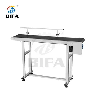 BIFA 59 x 7.8 inch Conveyor Table Stainless Steel Motorized Powered PVC Belt Conveyor for Inkjet Coding