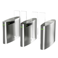 Sistema de escaneo de entrada de seguridad Torniquete deslizante Puerta de barrera oscilante de seguridad para vestíbulo Acceso automático económico