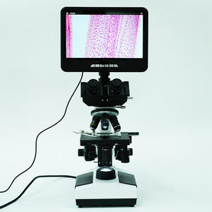 <span class=keywords><strong>Microscope</strong></span> Trinoculaire <span class=keywords><strong>LCD</strong></span> C-107T Grossissement 40-1600 Fois Platine Mobile à Double Couche Source de Lumière LED pour Laboratoire de Biologie - Product Image 2