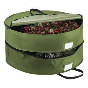 공장 핫 잘 팔리는 크리스마스 Holiday Storage Bag 와 Oxford Fabric 600D 대 한 화 환 Storage