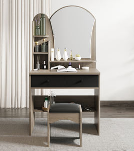 <span class=keywords><strong>Coiffeuse</strong></span> Moderne Blanche avec Miroir et Éclairage pour Maquillage - Meuble de Salle de Bain - Product Image 6