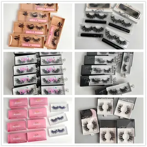 Creative Luxury Pink Lashes Case Boxes Eyelash Vendor Customized Packaging Box For Mink Lashes Bulk Eyelash