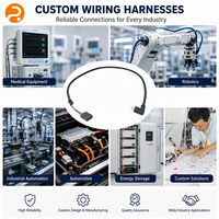 Konektor Ekstensi USB-C Tipe Loom 90 Derajat Industri, Terminal Multi-Pin 8P Tipe-C Male, Kabel Sinyal Kabinet PVC Tembaga OFC