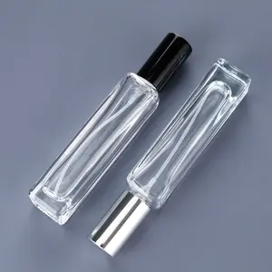 Botella de Perfume de cristal, espray cuadrado de lujo, muestra gratis, 15ml, venta al por mayor