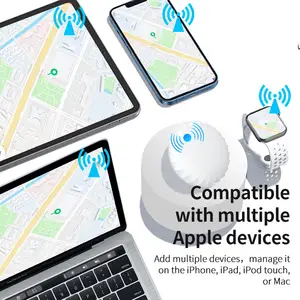 แทร็กเกอร์อัจฉริยะแทร็กเกอร์ป้องกันการสูญหายที่ได้รับการรับรองจาก Apple MFI ตัวค้นหาตำแหน่งด้วย Apple iOS iPhone15ค้นหาอุปกรณ์ของฉัน