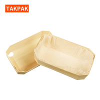Boîtes d'emballage jetables écologiques pour boulangerie, pour pain, gâteaux, biscuits, chocolats, dragées - Couleur naturelle, utilisation pour mariage