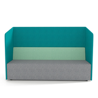 Siège unique à dossier haut, Design moderne d'intimité, insonorisé, bureau, station de travail, canapé-chaise acoustique