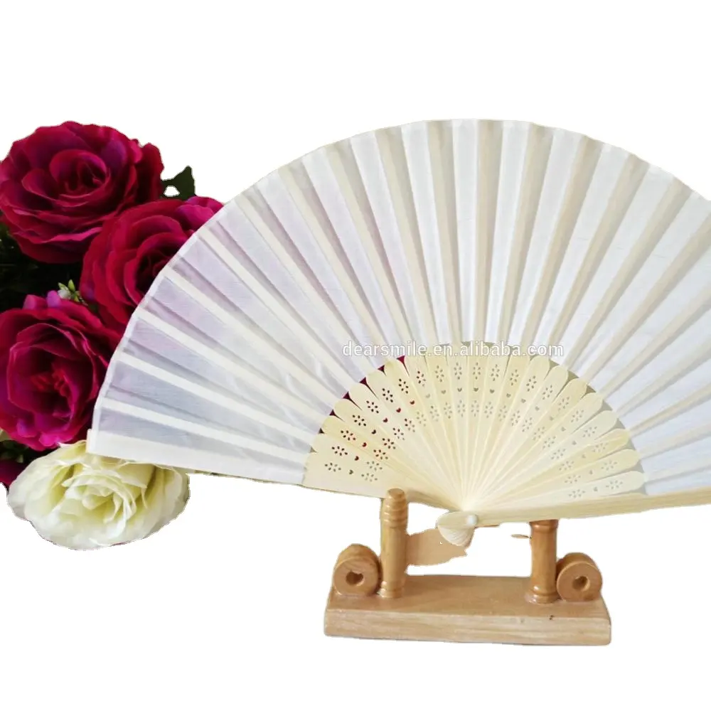 Heißer Verkauf Sommer werbe geschenk tragbare personalisierte hand fan folding logo bambus hand fan