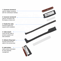 Kabel IO Flex 5C11P26211 Kecepatan Tinggi untuk ThinkPad T14s Gen5 40Pin IO Cable 0C02C015R30 LT4E1 Panjang 220mm Bersertifikasi CE/FCC/RoHS