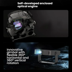 Nouveau projecteur LED Android 11 avec décodage, pour usage domestique, ultra haute définition 8K, haut-parleurs intégrés, modèle Z6 pour chambre à coucher, chevet - Product Image 6