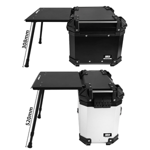45L <span class=keywords><strong>moto</strong></span> queue boîtes accessoires 38L côté boîte camping étagère Portable réglable hauteur pli déplier extérieur camping Tables - Product Image 3