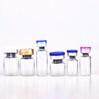 1ml 2ml 3ml 5ml 7ml 10ml 15ml 30ml flacon en verre tubulaire transparent flacon pharmaceutique vente en gros