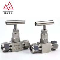 Vanne à aiguille manuelle à double ferule en acier inoxydable 304 316 ASME B16.34 pour pipeline d'huile et de gaz
