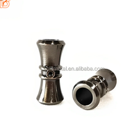 Garnitures de garde-corps de balustrade d'escalier de colliers en aluminium de nickel brossé noir mat de style moderne pour la décoration de bâtiment