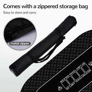 Base in gomma antiscivolo e sacca per riporre, tappetino <span class=keywords><strong>da</strong></span> poker Texas Hold'em, tappetino Mahjong - Product Image 6