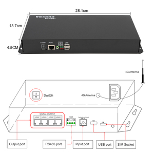 Aipin P801 8 puertos <span class=keywords><strong>DMX</strong></span> 512 Serial SPI señal RDM decodificador maestro RGB LED tira de luz controlador de proyecto de programa de voltaje constante - Product Image 4