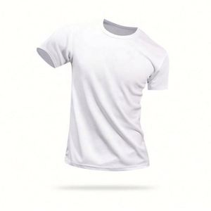 ตัวอย่างฟรี เสื้อยืดคอกลม แขนสั้น ทรงปกติ ผลิตจากโพลีเอสเตอร์ 100% พิมพ์ลายโลโก้ด้วยเทคนิคซิลค์สกรีน เป็นมิตรต่อสิ่งแวดล้อม แห้งเร็ว สำหรับผู้ชาย - Product Image 4