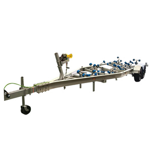 Remorques de <span class=keywords><strong>bateau</strong></span> en aluminium à double essieu de 7 m (24 pi) avec frein hydraulique pour le transport de bateaux et de embarcations à moteur - Product Image 2