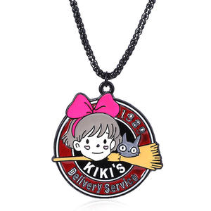 Nuevo diseño Cosplay regalo joyería de moda Anime Metal colgante llavero encantador Collar para mujer - Product Image 6