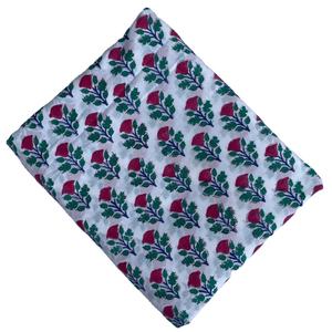 Tissu tissé imprimé à la main OEM ODM au mètre, 100% coton indien de haute qualité, fait main pour robes, rideaux et housses pour femmes - Product Image 1