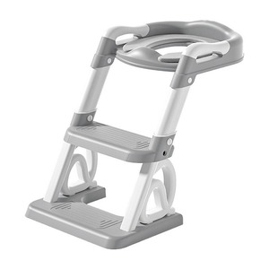 Inodoro infantil plegable tipo escalera para niños y niñas, orinal de plástico con diseño frontal alto para facilitar su uso. - Product Image 2