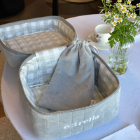 Sac de rangement POP pour cosmétiques et outils capillaires, ensemble de mini-pochettes en coton personnalisables avec logo pour promotion en magasin