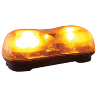 Nueva bombilla halógena ámbar de alta visibilidad Mini Barra de luces giratoria para señalización de rescate de vehículos de emergencia