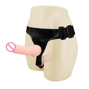 Produk Seks Dewasa Terlaris, Mainan Seks Strap On untuk Lesbian, <span class=keywords><strong>Harness</strong></span> Dildo Strap On Ganda untuk Wanita - Product Image 5