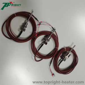 หัววัดอุณหภูมิแบบเทอร์โมคัปเปิลชนิด Pt100 ขนาด 4.8x100 มม. ทำจาก SUS316 พร้อมเกลียว NPT - Product Image 2