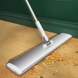 Aluminum flat squeeze mop hand easy wringing floor cleaning mop microfiber mops