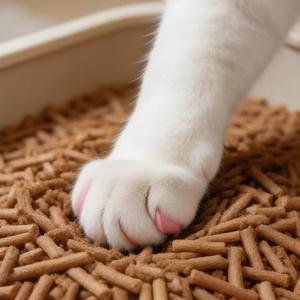 Litière pour chat biodégradable DongnaiPETS en bois de pin, écologique, 5,5 kg, sans poussière, hautement absorbante, contrôle supplémentaire des odeurs - Product Image 1