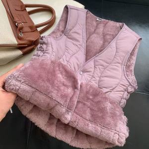 <span class=keywords><strong>Chaleco</strong></span> <span class=keywords><strong>Acolchado</strong></span> de Terciopelo de Moda Otoño-Invierno 2026, <span class=keywords><strong>Chaleco</strong></span> Corto Cálido para Hombre y <span class=keywords><strong>Mujer</strong></span>, <span class=keywords><strong>Chaleco</strong></span> de Pareja, Chaqueta - Product Image 3