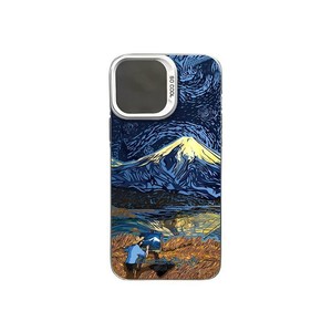 เคสโทรศัพท์ลายภาพวาดสีน้ำมันยอดนิยมลายภูเขาหิมะ Gogh Art สำหรับ <span class=keywords><strong>iPhone</strong></span> 16/15/14/13/12/<span class=keywords><strong>11</strong></span> <span class=keywords><strong>Pro</strong></span> <span class=keywords><strong>max</strong></span>/plus/xs/xr - Product Image 5